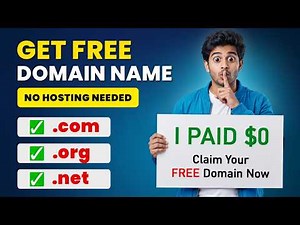 How to Get a Free Domain Name without Buying Hosting | How to Register a Free Domain Name