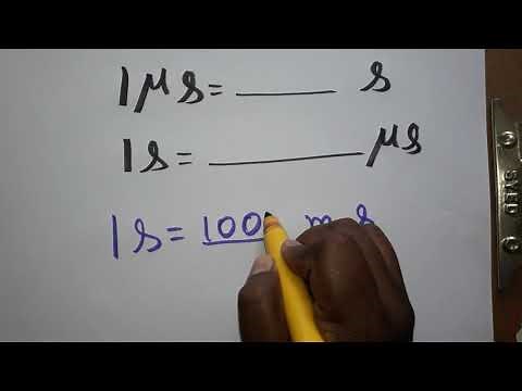 microsecond to second