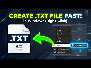 How to Create and Save a TXT File on Your PC