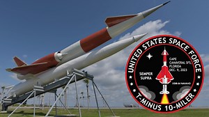 17 reactions | Did you know, the XSM-64 Navaho missile, located at the south gate to Cape Canaveral Space Force Station, is the only Navaho missile left in existence? The rocket will be portrayed on the T-Minus 10-Miler official race shirts, finisher medals, commemorative patches, and more throughout 2023. Be sure to register for the race before December 1st! https://runspaceforce.com/ | Space Launch Delta 45 | Facebook