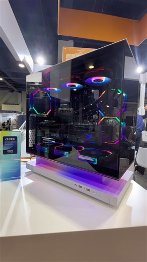 The darkFlash FLOATRON F1 M-ATX PC Case took home a CES Innovation Award® 2026 in computer hardware and components, and it’s easy to see why. Its floating extended base channels extra cooling airflow while also serving as a platform for lighting, displays, or creative setups. With open ventilation, quick-release side panels, and support for back-connected motherboards, the FLOATRON F1 blends style and performance into a compact build platform. Follow Newegg for all the best CES 2026 PC hardware 