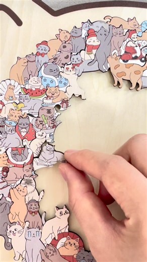 Cat Lovers Club on Instagram: "⛓️‍💥 LINK IN BIO 👉@cutemeowingcat ⛓️‍💥 135pcs Cat-shaped Wooden Jigsaw Puzzle 😻 ⛓️‍💥 LINK IN BIO 👉@cutemeowingcat ⛓️‍💥"