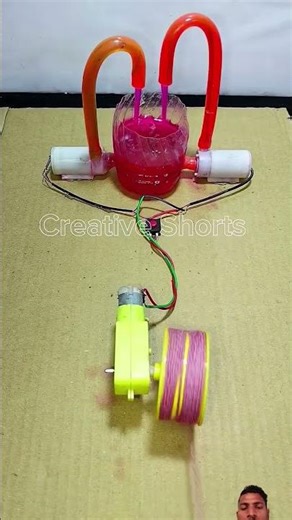 How to use water pump ##experiements #automobile #sciencefairproject #hwbattery #diy