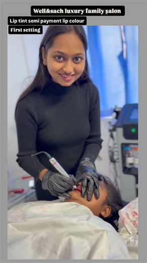 Lip tint semi payment lip colour First setting #hair #microbladingeyebrows #lips