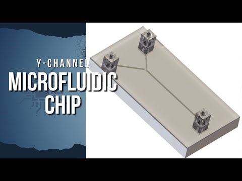 Design of Y Channel Microfluidic Chip for Industrial and Academic applications.