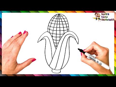 How To Draw A Corn Step By Step 🌽 Corn Drawing Easy