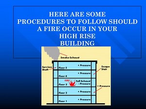 HERE ARE SOME PROCEDURES TO FOLLOW SHOULD A FIRE OCCUR IN YOUR HIGH RISE BUILDING - SlideServe