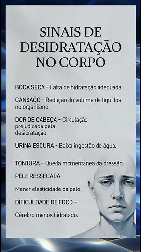 Sinais de desidratação no corpo que você ignora