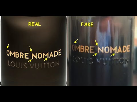 How to spot fake Louis Vuiton Ombre Nomade perfume. Real vs fake Louis Vuitton Eau de Parfum