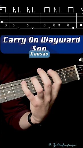 Carry On Wayward Son - Kansas | (INTRO RIFF) TABS Tutorial - Dr. Guitar