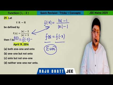 Jee Main and Advanced Calculus Function PYQ Important Ques 29