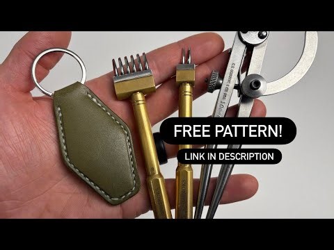 Leather Hotel Keychain - FREE PATTERN