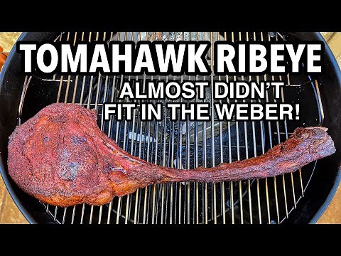 How to Reverse Sear a Tomahawk Ribeye Steak in the Weber