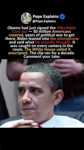 Biden Leaned Over at the Signing and Said What Everyone Was Thinking