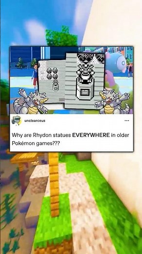 Pokemon Tumblr | Why Rhydon Statues Are In Pokemon Games