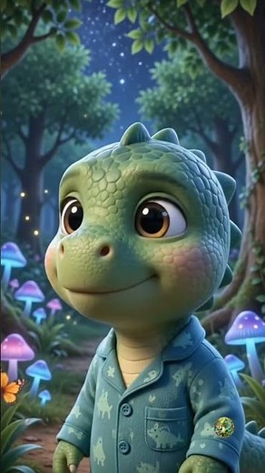 💤 Goodnight Baby Dino 🌙 | Dinosaur Bedtime Story for Toddlers | Sleepy Cartoon #shots