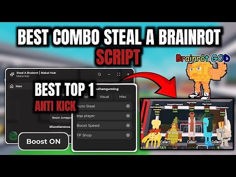 STEAL A BRAINROT SCRIPT | ESP, SPEED, JUMP POWER | MAKAL HUB + FADHEN | NO KEY!