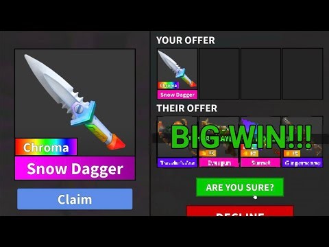 WHAT DO PEOPLE OFFER FOR CHROMA SNOW DAGGER IN MM2!?