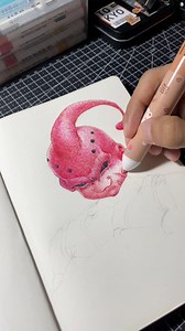 Majin boo scribble art #art #artist #artwork #scribbleart #ballpointart #sketching #sketchbook #dragonball #majinboo #drawing | Jeffrey Espanueva