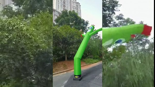 20Ft Solid Green Air Inflatable Dancer | Mesmerizing Sky Wacky Waving Tube Man for Outdoor Advertising | Elevate Your Business Visibility and Sales Attractively (Without Blower) Arrow Dancer