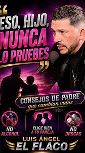 "My father told me clearly" — Alcohol yes, drugs never. #elflaco #luisangelelflaco #podcast #music