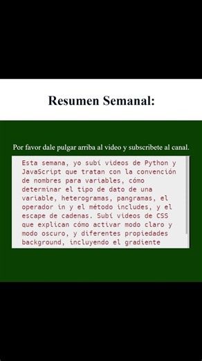 Resumen Semanal (20260330 - 20260405)
