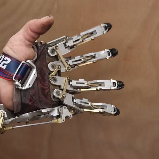 A super-skilled engineer built this steampunk style prosthetic hand himself ⚒🤯 | UNILAD Tech