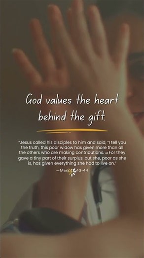 God values the heart behind the gift I The Giver Army #motivation #actsofgenerosity #faithfulgiving