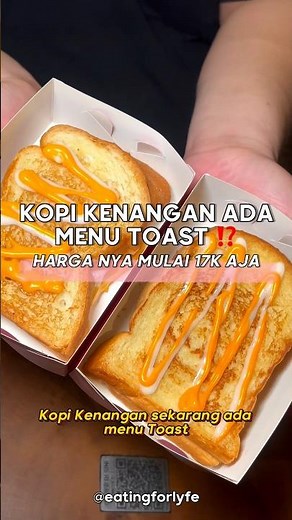 KOPI KENANGAN HAS A TOAST MENU STARTING FROM 17K ‼️ #jakartaculinary #shortsculinary #kelapagadin...