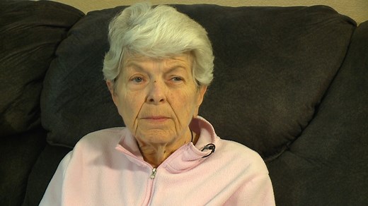 The wind chill was 5 degrees below zero when Linda Houlton fell trying to get her mail, and for the next 19 minutes, she struggled in vain to get back on her feet and out of the cold. Though the home sits along busy Indianola Avenue, no one stopped to help until Chris Meyer pulled up in a mail truck. | KCCI