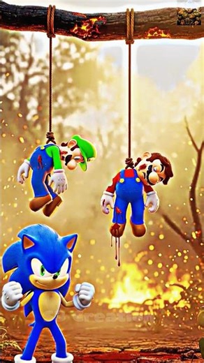 When Mario & Luigi Face Sonic Team & Pikachu 😱 | Epic Speed vs Power Battle #sonic #mario @