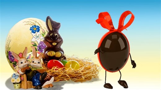 Easter, Rabbit, Chocolate. Free Stock Video