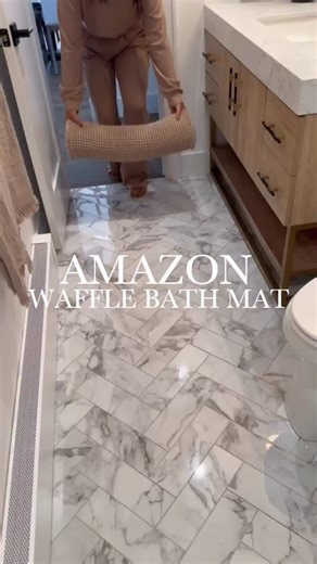 1M views · 84 reactions | Like & comment BATH MAT for a  Viral for a reason! ✨ This waffle-knit bath mat is soft, absorbent, non-slip, and totally machine-washable — bathroom upgrade made easy!  Available in multiple sizes and colors! | Always Stylish Home | Facebook