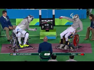 Wheelchair Fencing | Men's Individual Sabre Cat A | PYLARINOS v TIAN | Rio 2016 Paralympic Games HD