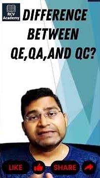 Difference between QE, QA and QC | Software testing Interview Questions
