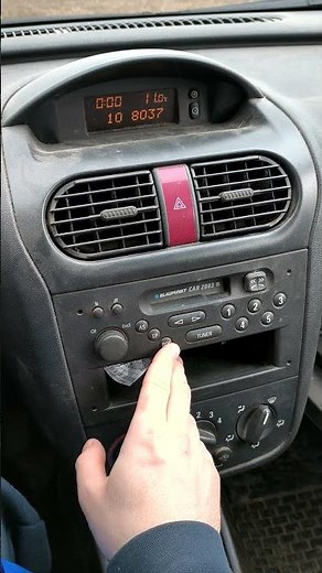 How To Enter Opel Corsa Radio Code