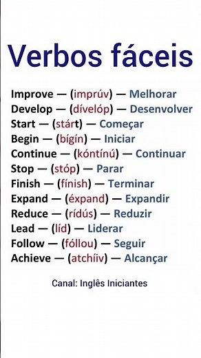 Pratique verbos em Inglês 🩵 #english #Inglês #inglesiniciante