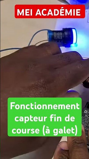 Extrait : Test de fonctionnement #capteur fin de course ( à #galet) #diy