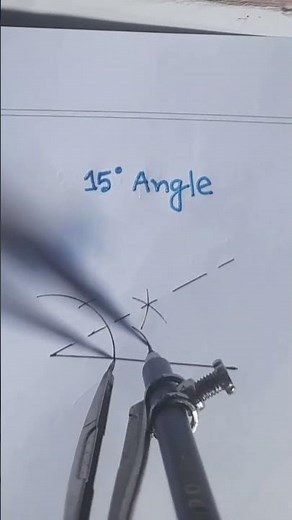15 degree angle with compass
