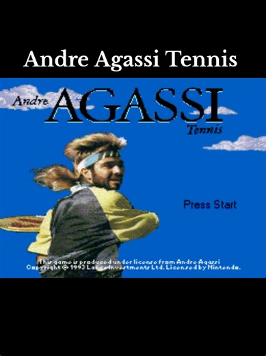 André Agassi Tennis: Nostalgia e Estilo nos 16-bits