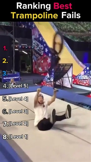 Ranking the Most Brutal Trampoline Fails 💀 #shorts #fails