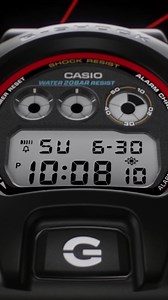 A timeless cultural icon loved by all. The original color scheme is faithfully reproduced with touches of G-SHOCK red, representing the passion to take on challenges; blue, symbolizing excellent water resistance; and yellow, signifying outstanding shock resistance. #CASIO #GSHOCK #absolutetoughness #DW6900RL https://www.casio.com/intl/watches/gshock/product.DW-6900RL-1/ | CASIO G-SHOCK