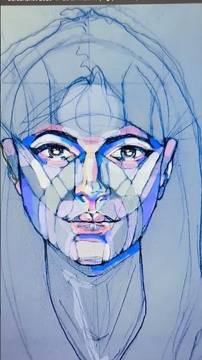 An example of how shading creates depth in front facing sketch.