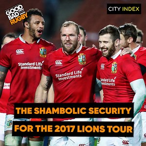 365K views · 2K reactions | "We're at another place and the security guard is practising karate chops on a bag..." 屢  Hask remembers the less-than-impressive security team assigned to the 2017 Lions squad on this week's GB&R in partnership with City Index  | The Good, The Bad & The Rugby | Facebook