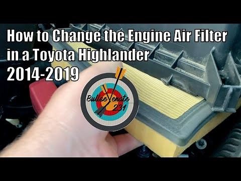 How to Change the Air Filter on a Toyota Highlander 2014-2019
