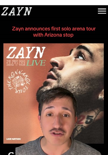 Zayn's First Solo Arena Tour Stops in Arizona