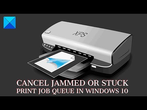 Print job stuck in queue? Clear Printer queue in Windows 11