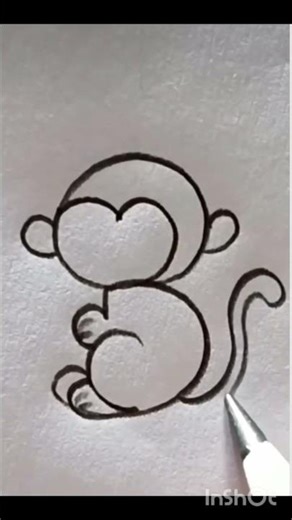 Step by Step Cute Monkey Drawing | Beginner Friendly Art #drawingforbeginners