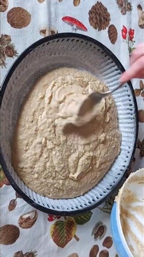 Il dolce della domenica: torta di 🍎mele🍎e🍯 noci🍯 morbida e profumata. 10 minuti!