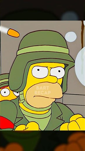 HOMER DOESN'T SURRENDER TO THE ARMY!? #simpsons